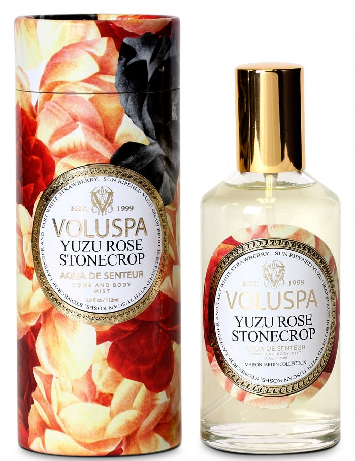 Yuzu Rose Stonecrop Voluspa perfume a fragrance for women and men 2014