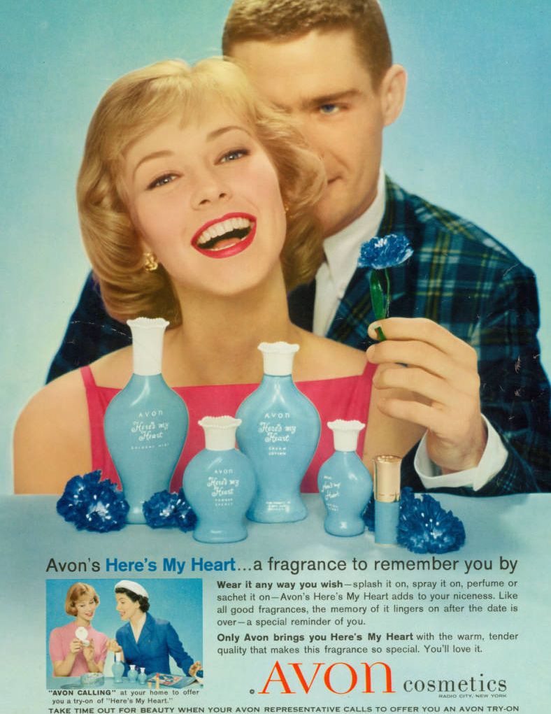 Here's My Heart Avon perfume a fragrance for women 1957