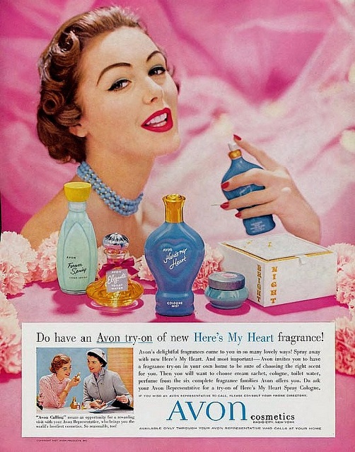 Here's My Heart Avon perfume - a fragrance for women 1957