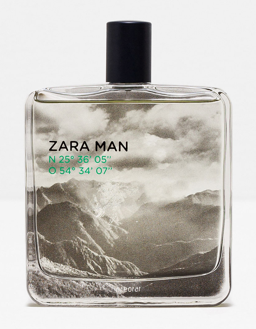 Zara Man N 25º 36' 05'' O 54º 34' 07'' Zara Cologne un nouveau parfum