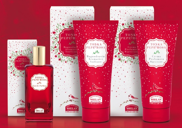 Profumo linea tonka e pepe rosa di Helan, fragranza ...