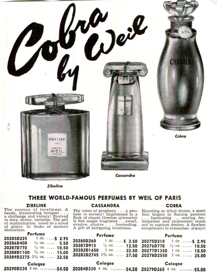 Cassandra Weil perfume - a fragrance for women 1935