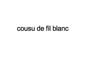 Cousu de Fil Blanc Logo