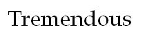 Tremendous Logo