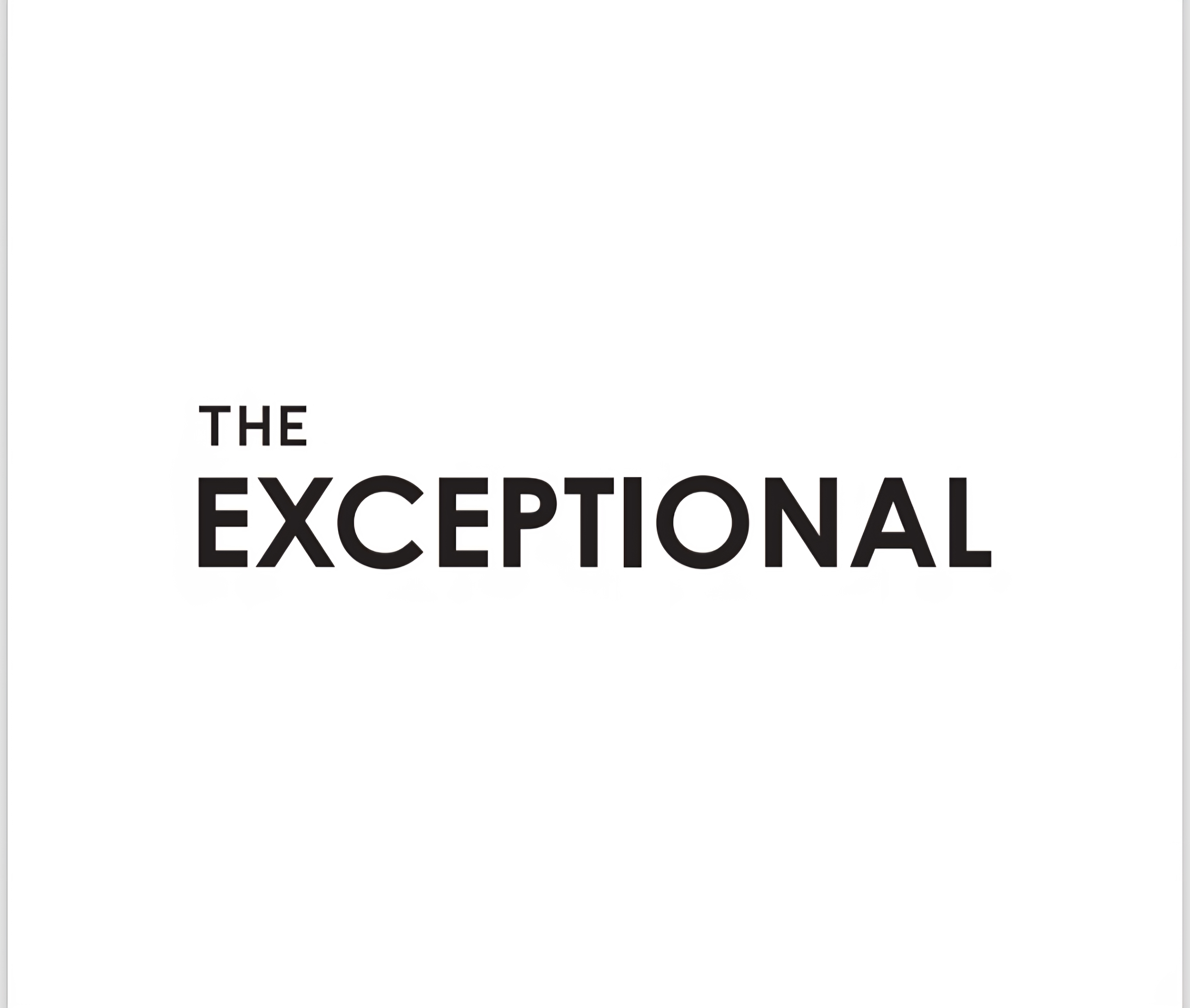 The Exceptional Logo