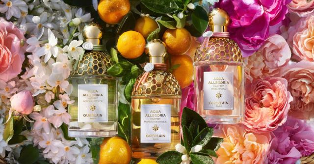 Kolekce Aqua Allegoria Mandarine Basilic značky Guerlain: Různé tvary bílé