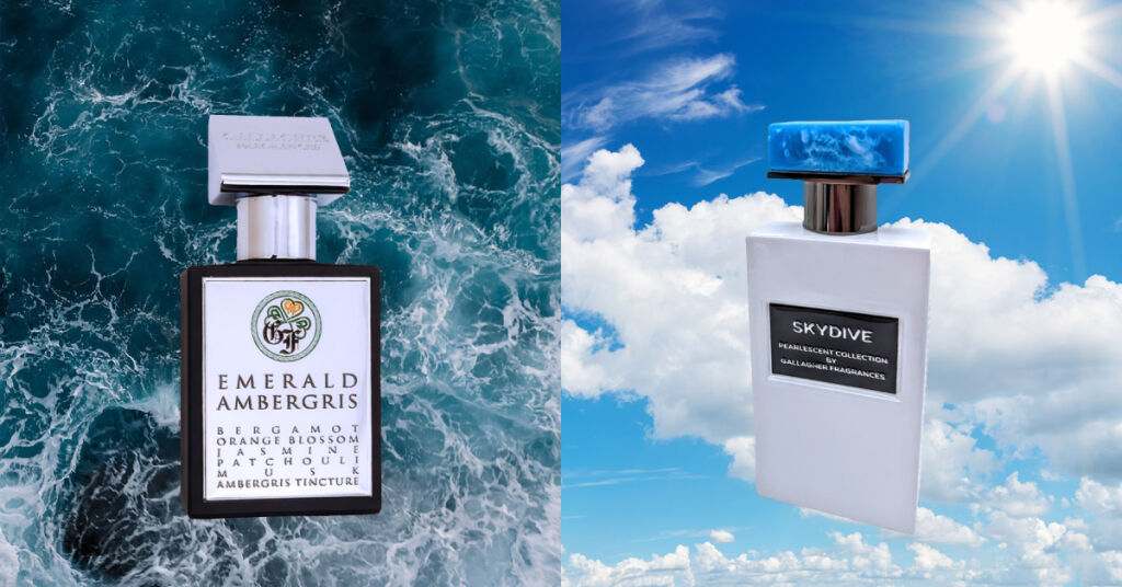 Nové vůně od značky Gallagher: Emerald Ambergris a Skydive
