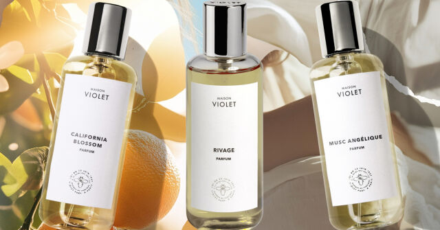 Maison Violet uvádí na trh tři parfémy: Rivage, Musc Angélique a California Blossom