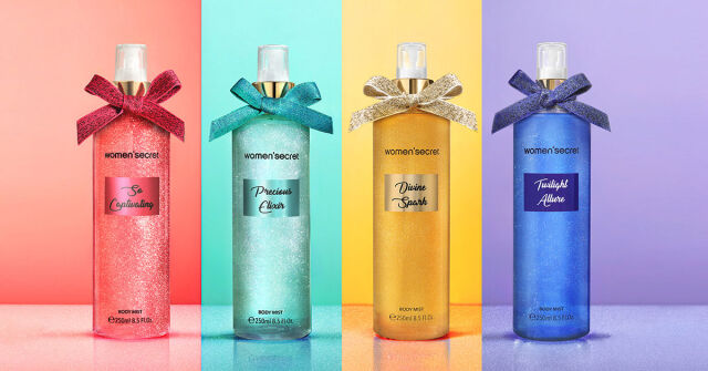 Třpytivé tělové mlhy Women Secret: Divine Spark a Twilight Allure