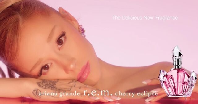 R.E.M. Cherry Eclipse Ariana Grande perfume - a new fragrance for
