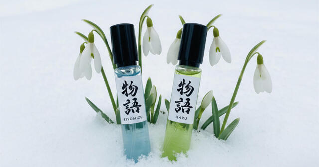 Monogatariの春の水：HaruとKiyomizu