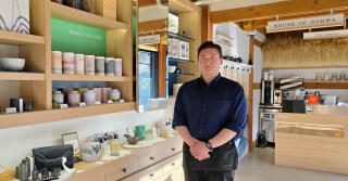 House of Dohwa Moon Jar Rice Bran Candle: Uma Xícara de Latte de Misugaru