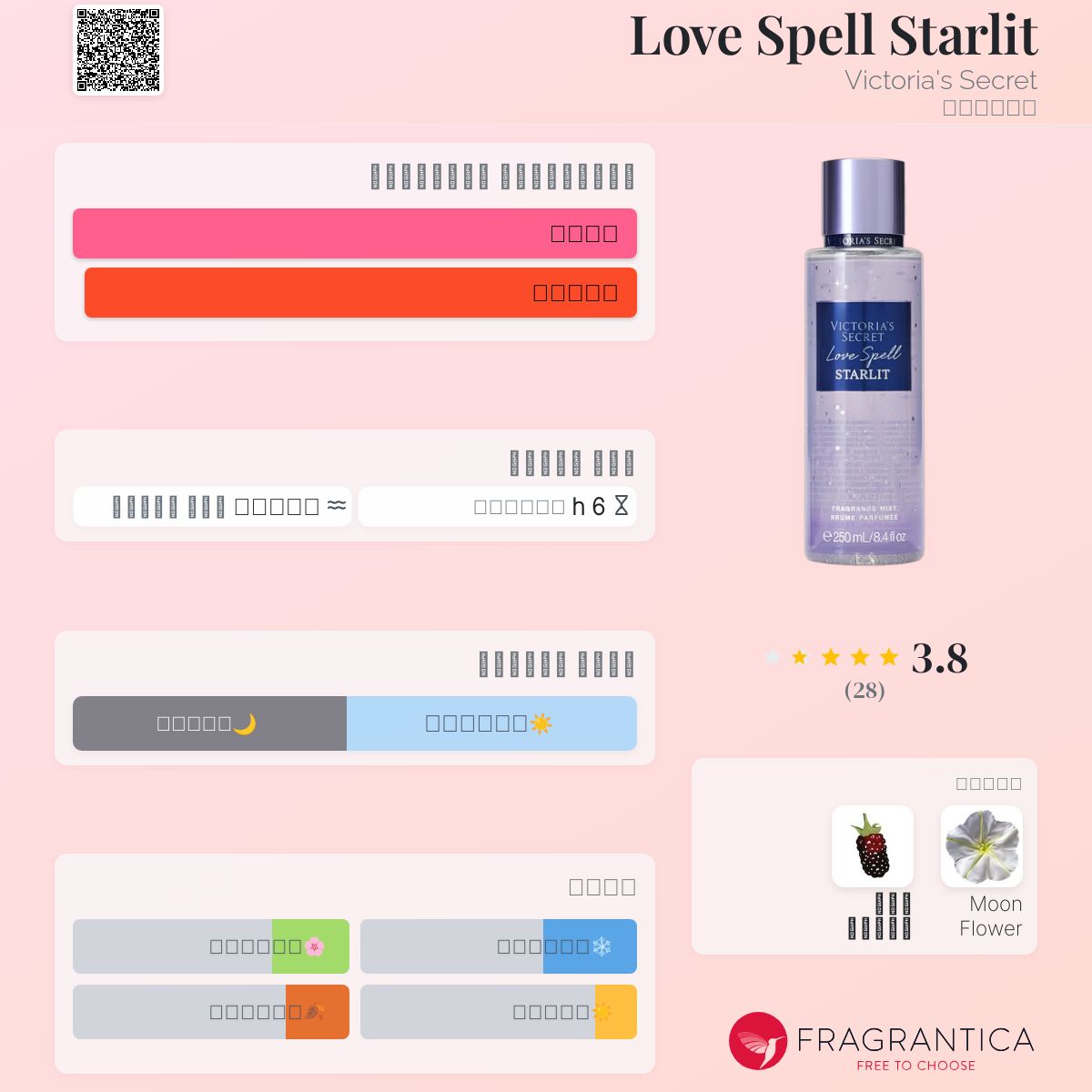 Love Spell Starlit Victoria's Secret عطر a جديد