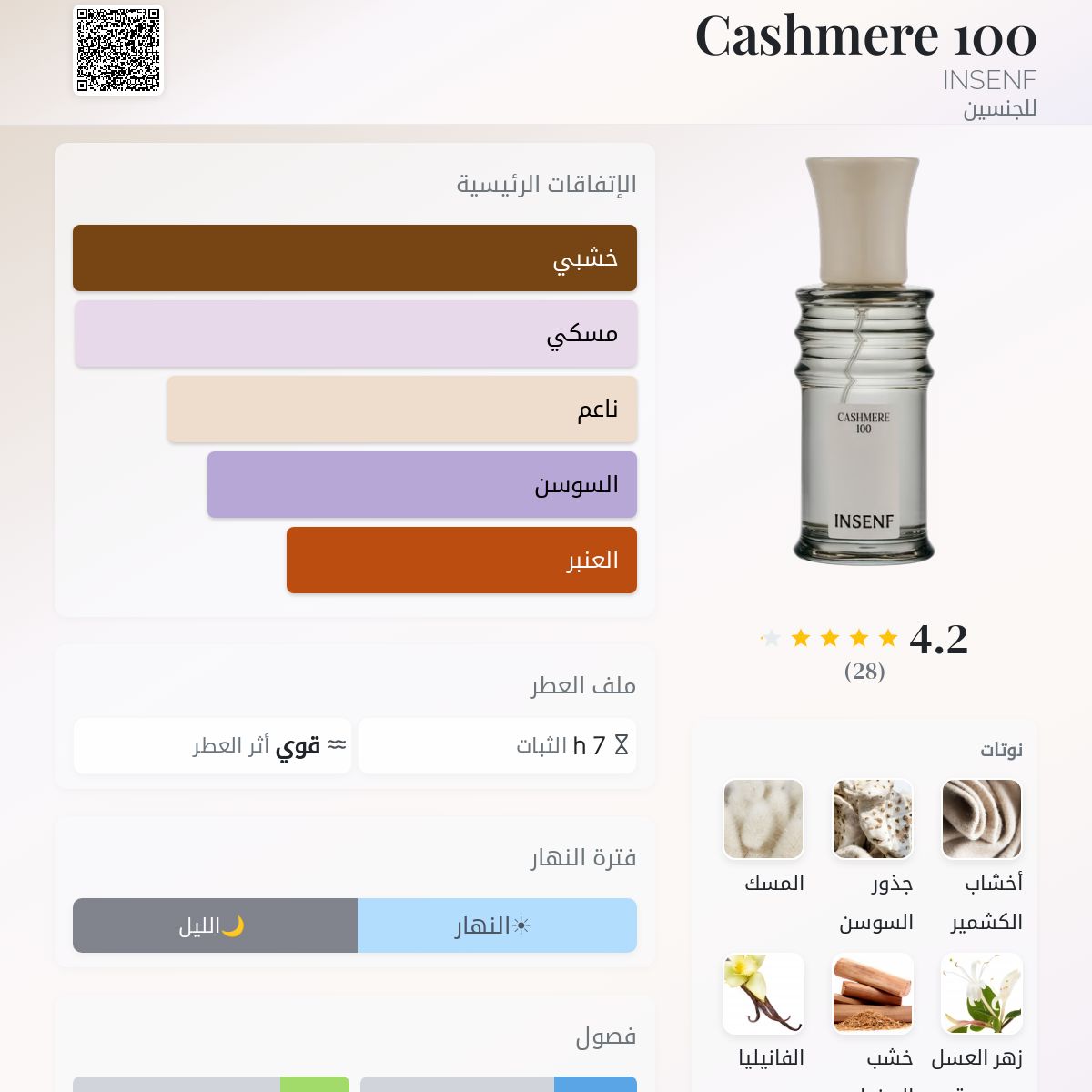 Cashmere 100 INSENF عطر - a جديد fragrance للجنسين 2025