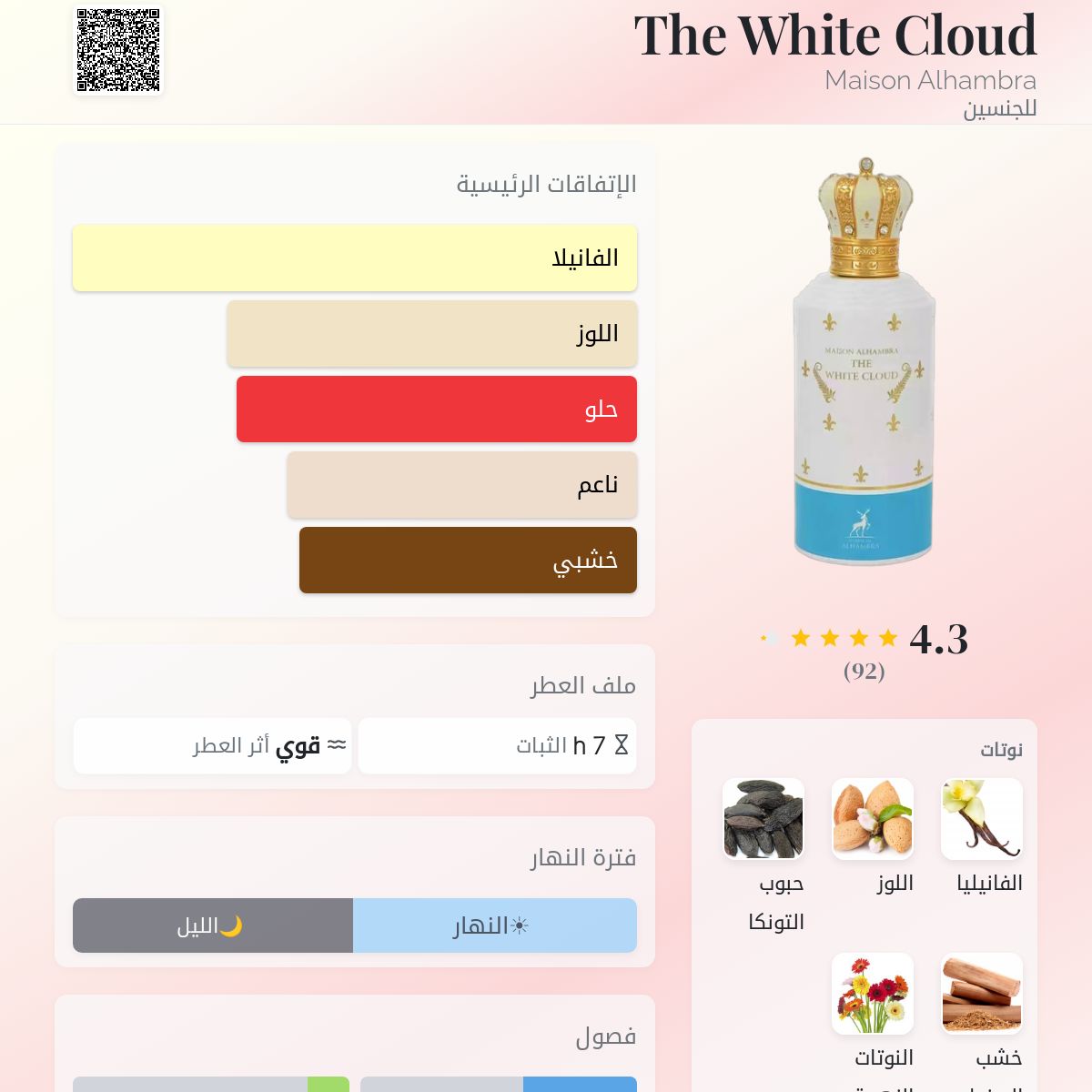 The White Cloud Maison Alhambra عطر - a جديد fragrance للجنسين 2025