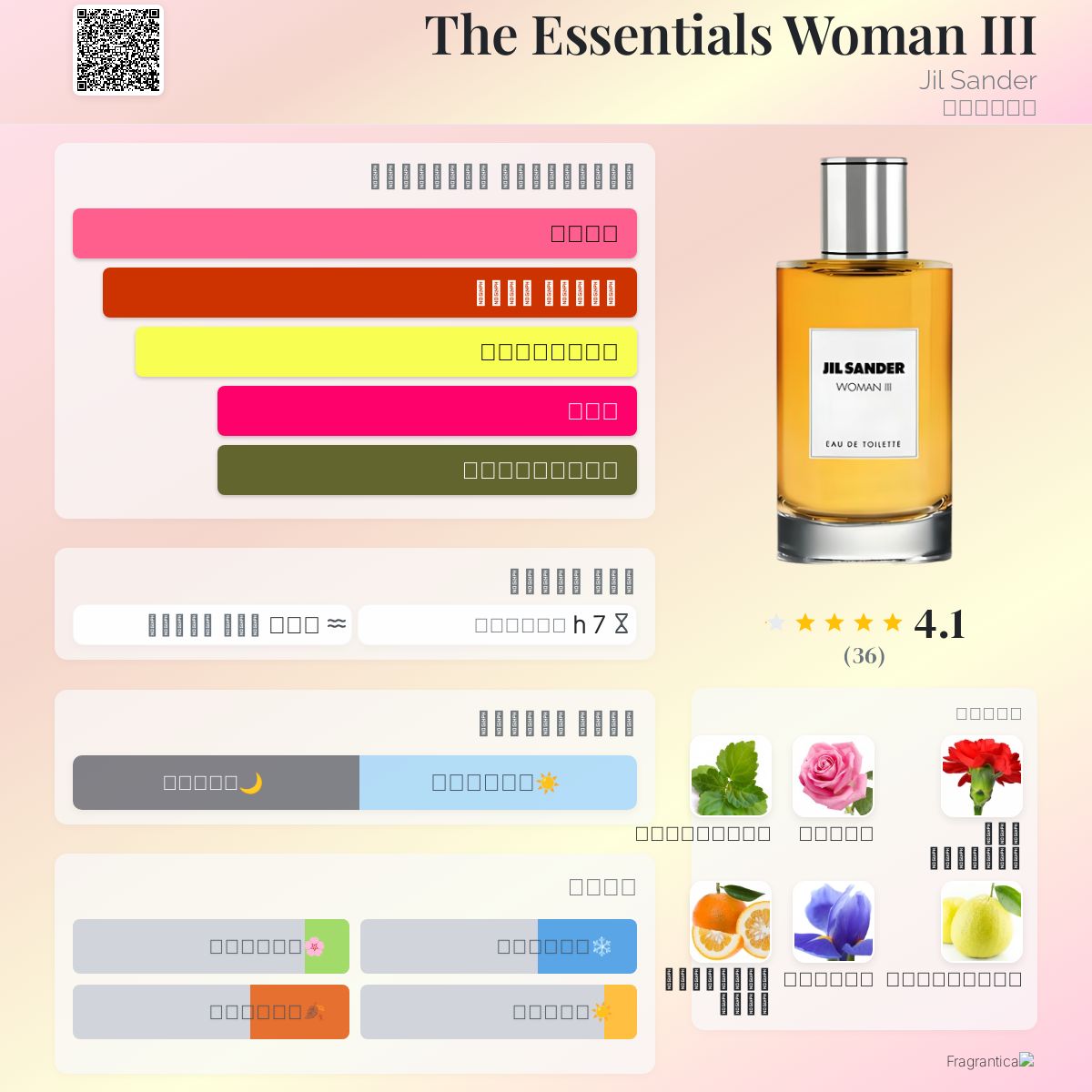 The Essentials Woman III Jil Sander عطر a fragrance للنساء 2012
