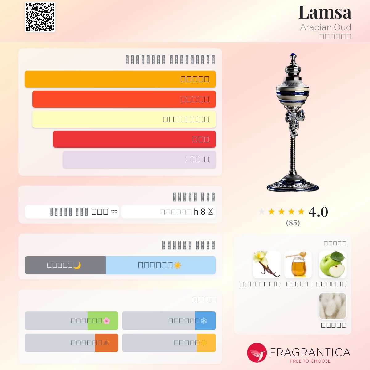 Lamsa Arabian Oud عطر a fragrance للنساء 2012 - Main Image
