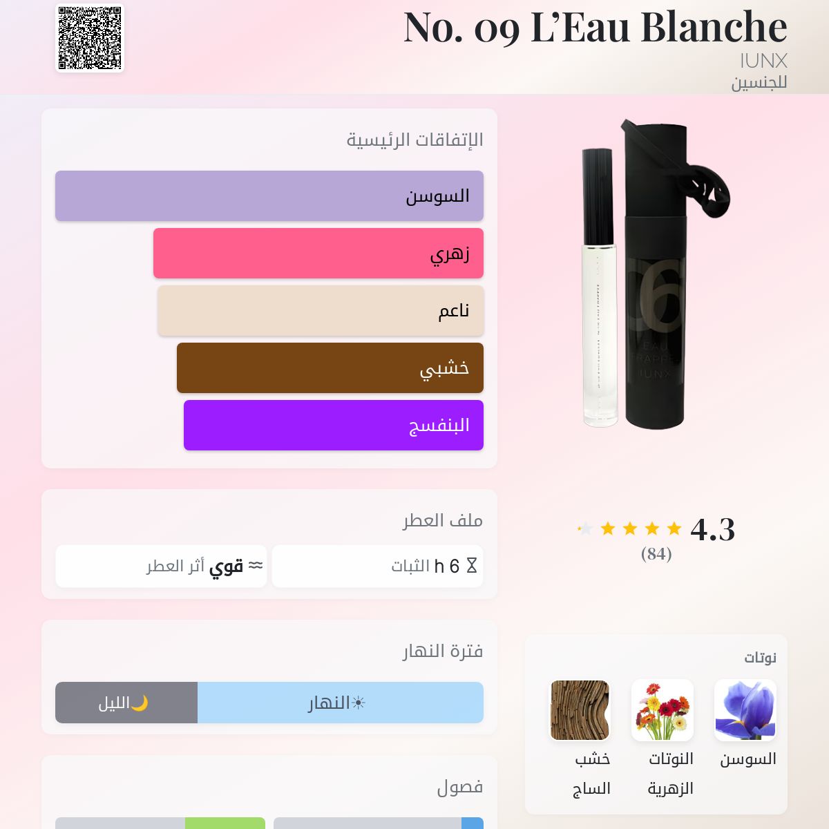 No. 09 L'Eau Blanche IUNX عطر - a fragrance للجنسين 2003
