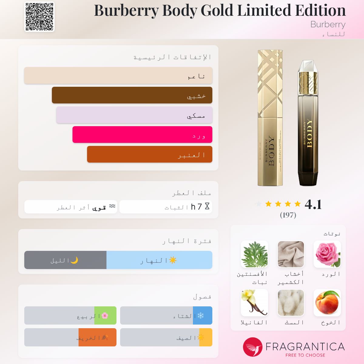 Burberry Body Gold Limited Edition Burberry عطر a fragrance
