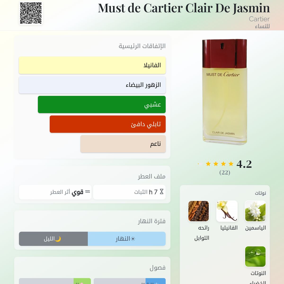 新品☆カルティエ Must de Cartier Clair De Jasmin 【公式通販】