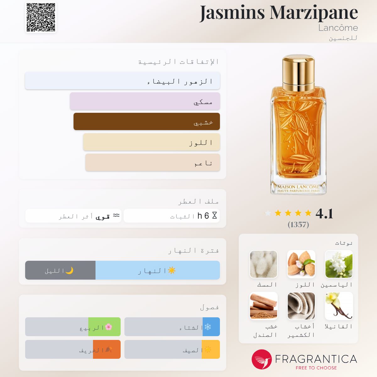 完売品　メゾンランコム　Jasmins Marzipane Lancôme Jasmins Marzipane EDP Kadın Parfüm | Lancôme TR