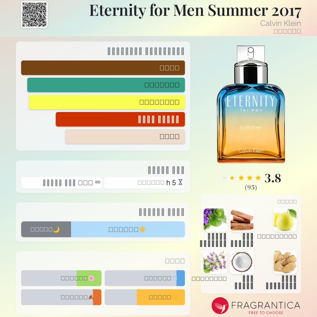 Eternity for Men Summer 2017 Calvin Klein ماء كولونيا a
