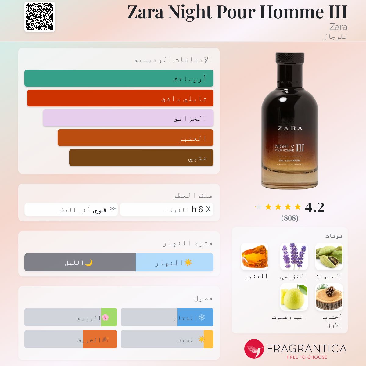 Cologne Zara Night Pour Homme Iii Zara Night Pour Homme III Zara