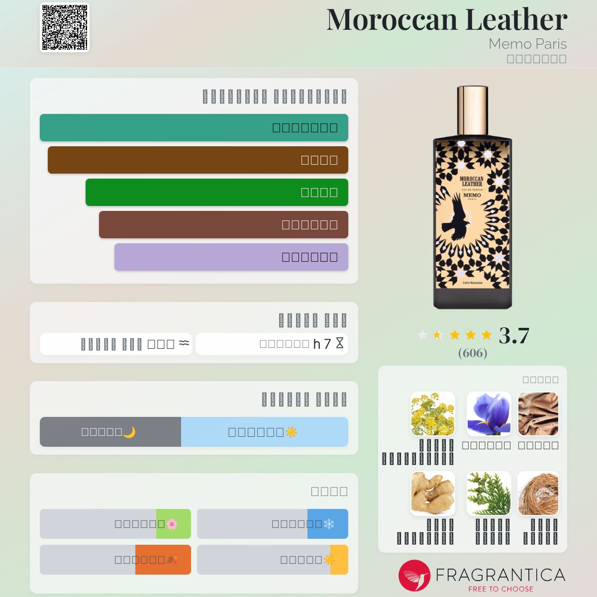 Moroccan Leather Memo Paris للجنسين