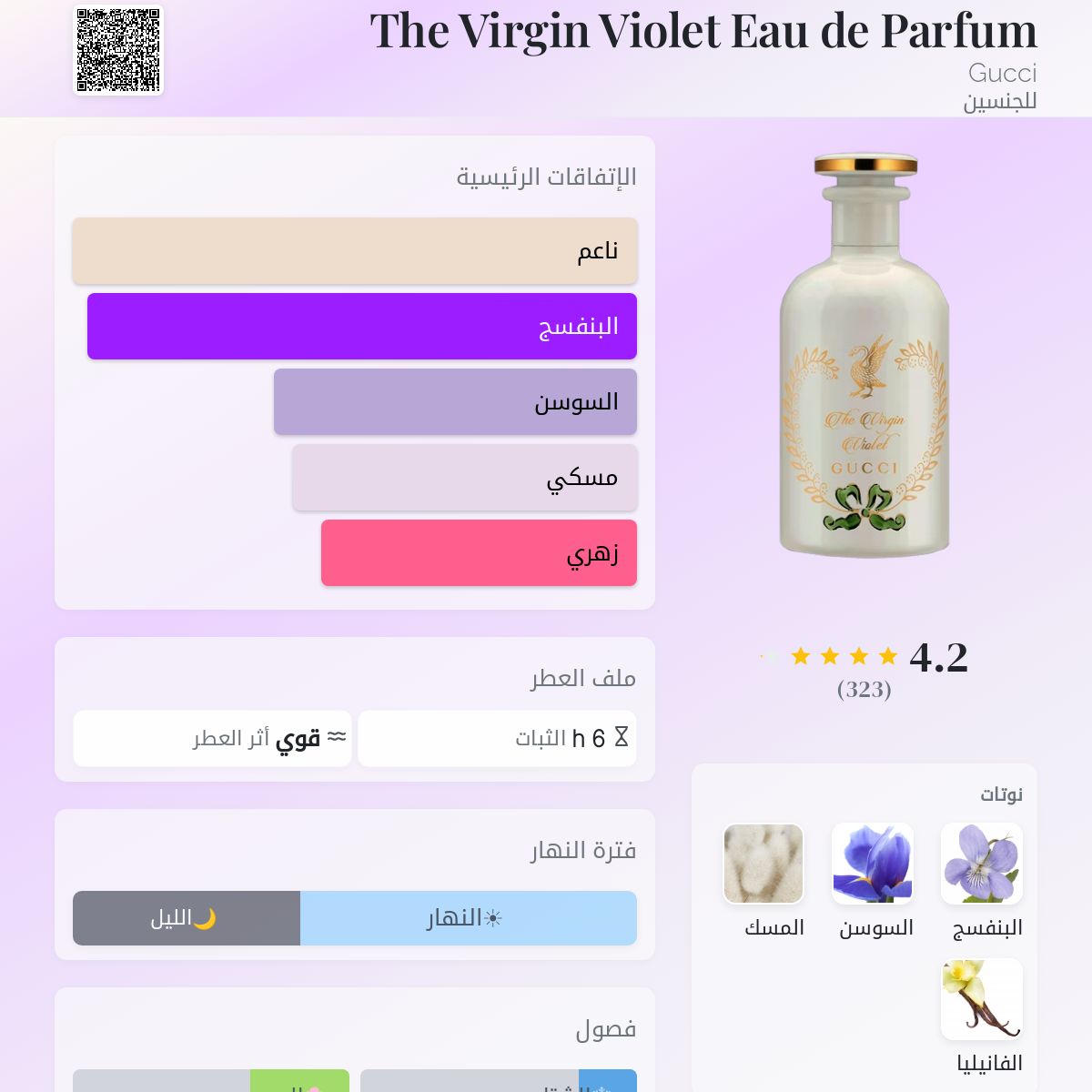 The Virgin Violet Eau de Parfum Gucci عطر - a fragrance للجنسين 2019