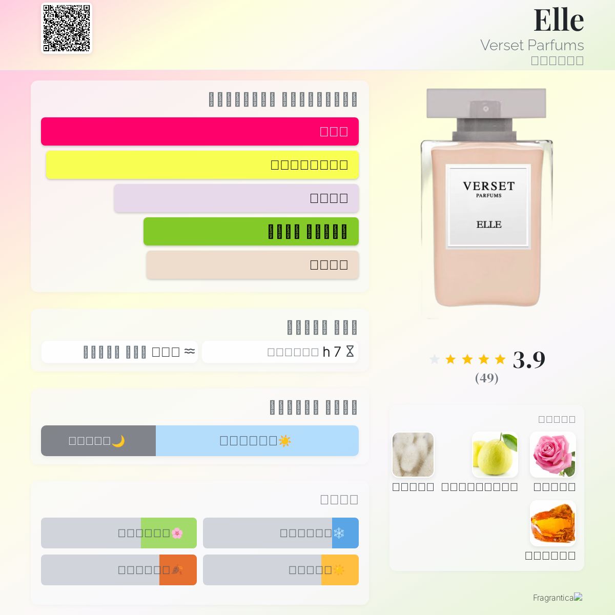 Elle Verset Parfums عطر a fragrance للنساء