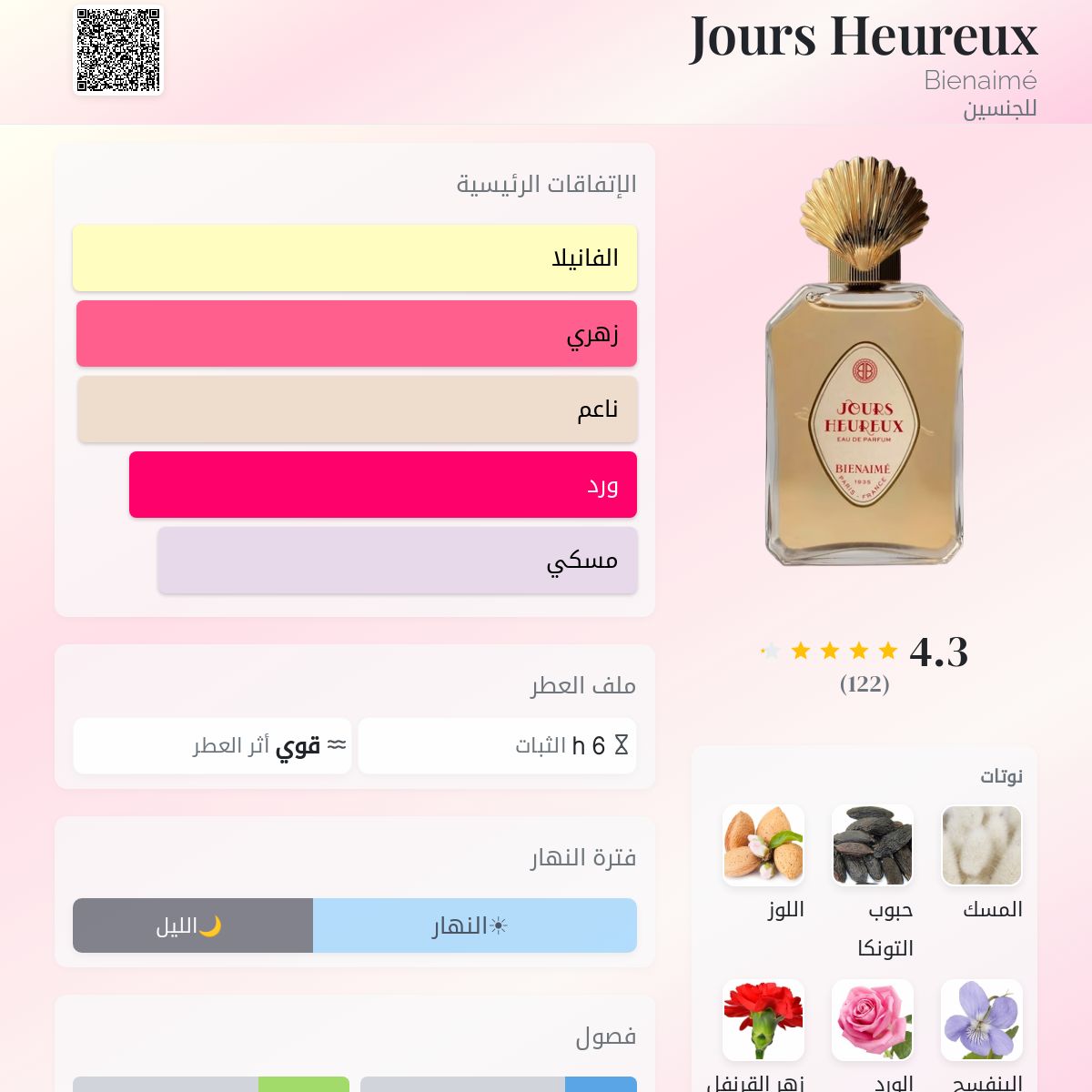 Jours Heureux Bienaimé عطر - a fragrance للجنسين