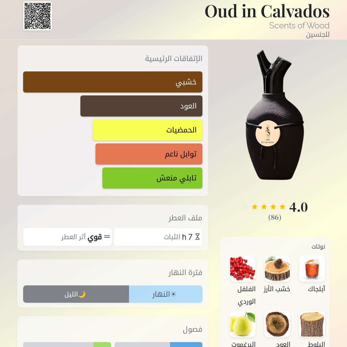 Oud in Calvados Scents of Wood عطر - a fragrance للجنسين 2022