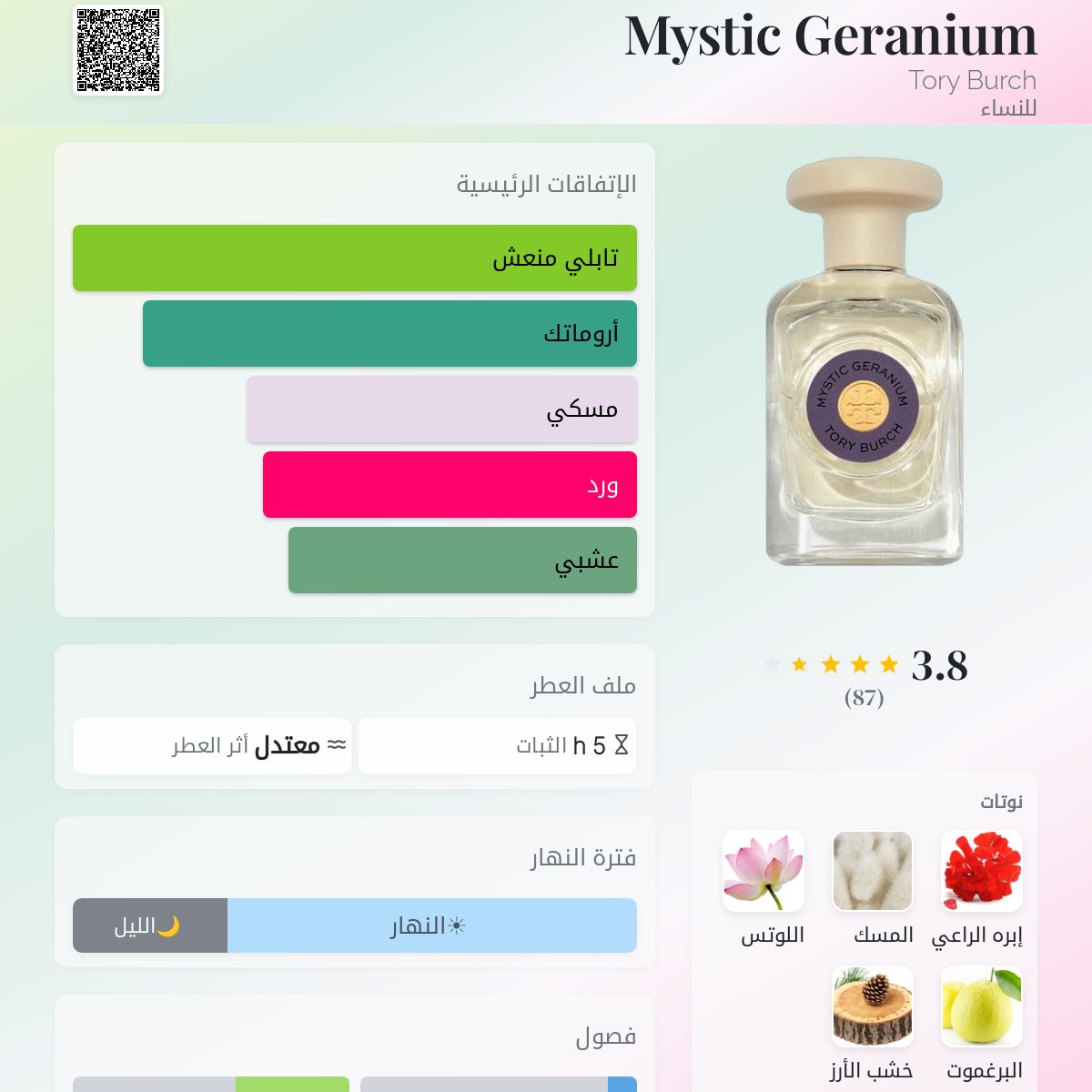 Mystic Geranium Tory Burch عطر - a fragrance للنساء 2022