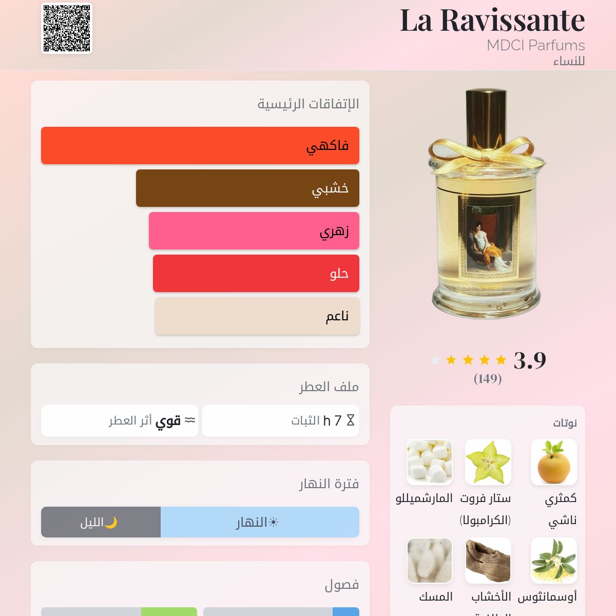 La Ravissante MDCI Parfums عطر - a fragrance للنساء 2022