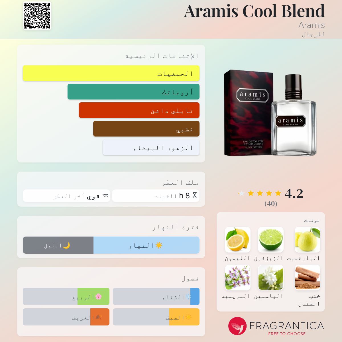 Aramis Cool Blend Aramis ماء كولونيا a fragrance للرجال 2010