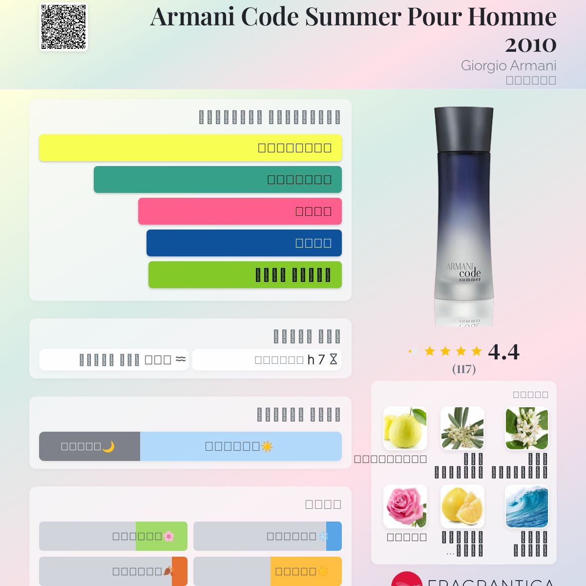 Armani Code Summer Pour Homme 2010 Giorgio Armani ماء كولونيا a