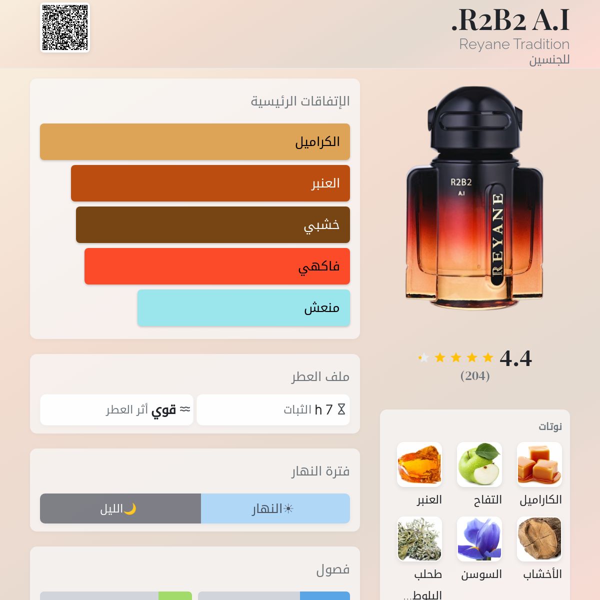 R2B2 A.I. Reyane Tradition عطر - a fragrance للجنسين 2023