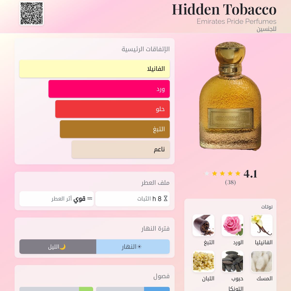 emirates pride hidden tobacco Hidden Tobacco Emirates Pride Perfumes عطر