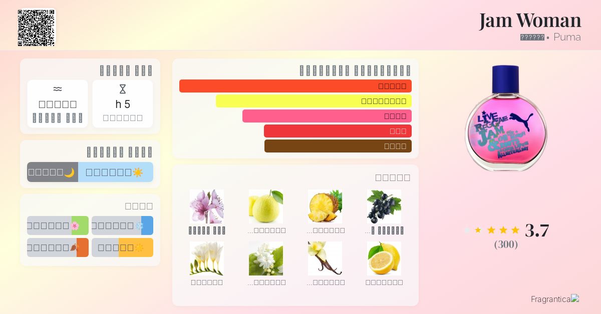 Jam Woman Puma عطر a fragrance للنساء 2011