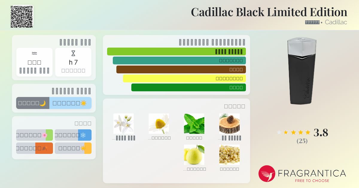 Cadillac Black Limited Edition Cadillac ماء كولونيا a fragrance