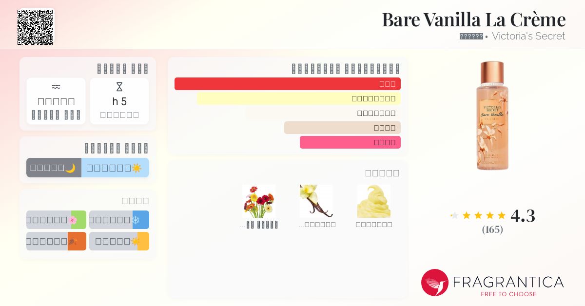 Bare Vanilla La Crème Victoria's Secret عطر a fragrance