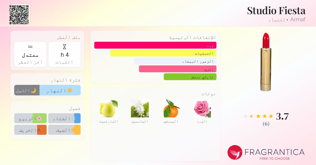 Studio Fiesta Armaf عطر a fragrance للنساء 2018