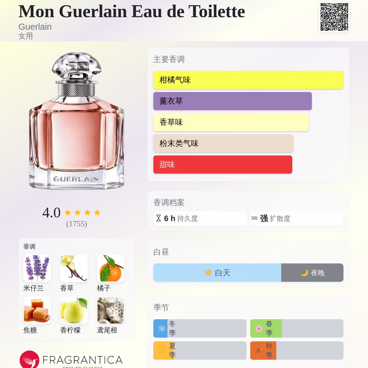 Mon Guerlain Eau de Toilette Guerlain 香水- 一款2018年女用香水
