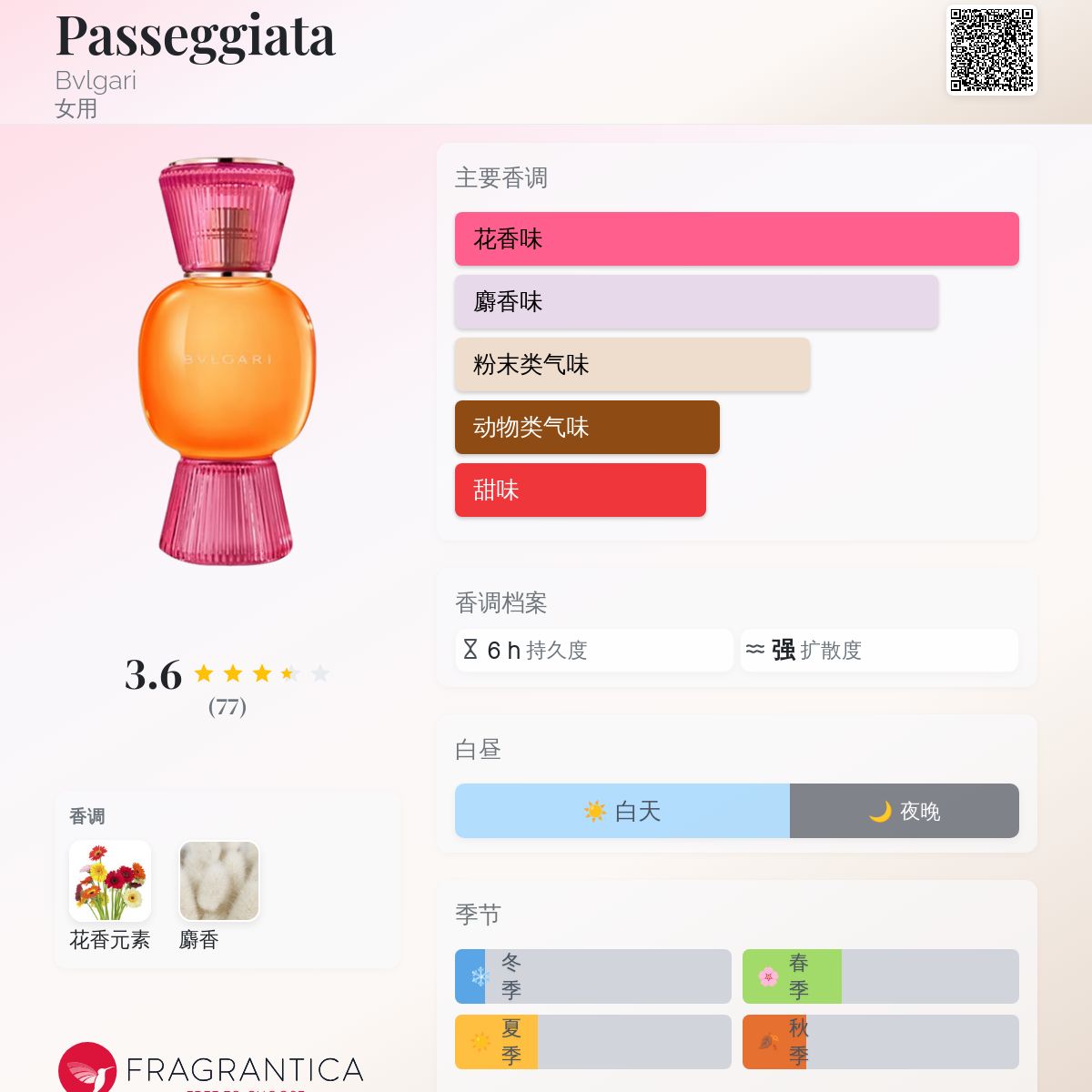 Passeggiata Bvlgari 香水- 一款2023年女用香水