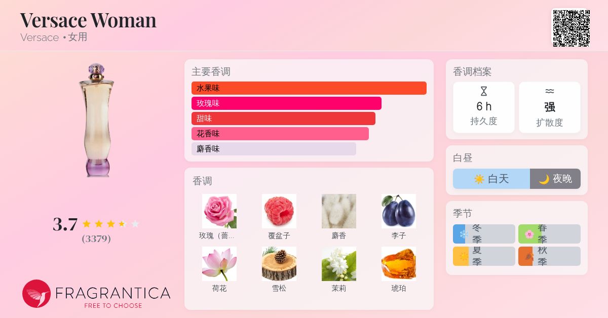 香水(女性用) VERSACE WOMAN EDP 100ml Versace Woman by Versace 100ml EDP — Perfume NZ