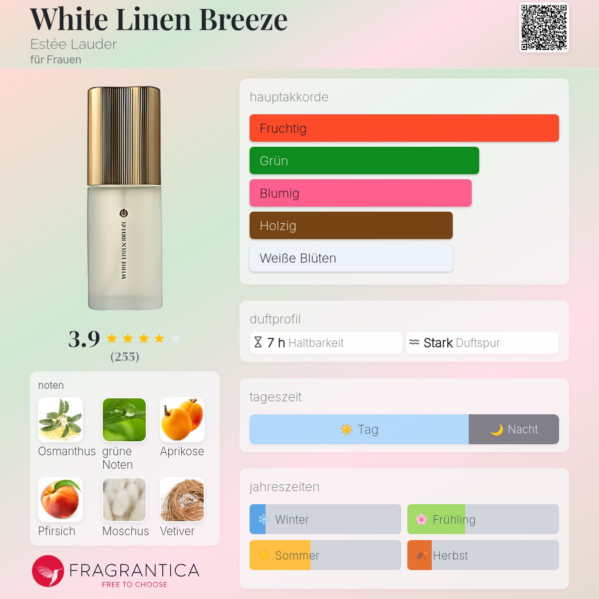White Linen Breeze Estée Lauder Parfum - ein es Parfum für Frauen