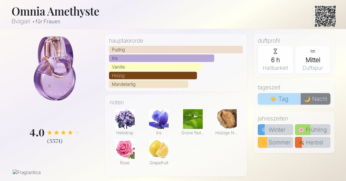 Omnia Amethyste Bvlgari Parfum ein es Parfum für Frauen 2006