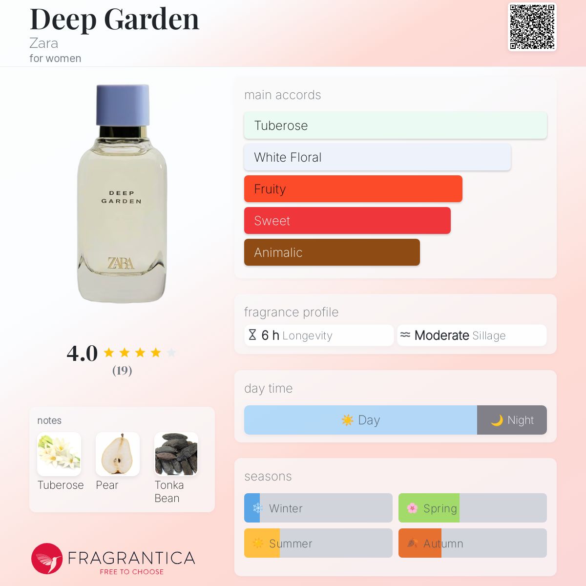 Deep Garden Zara perfume a new fragrance for women 2025
