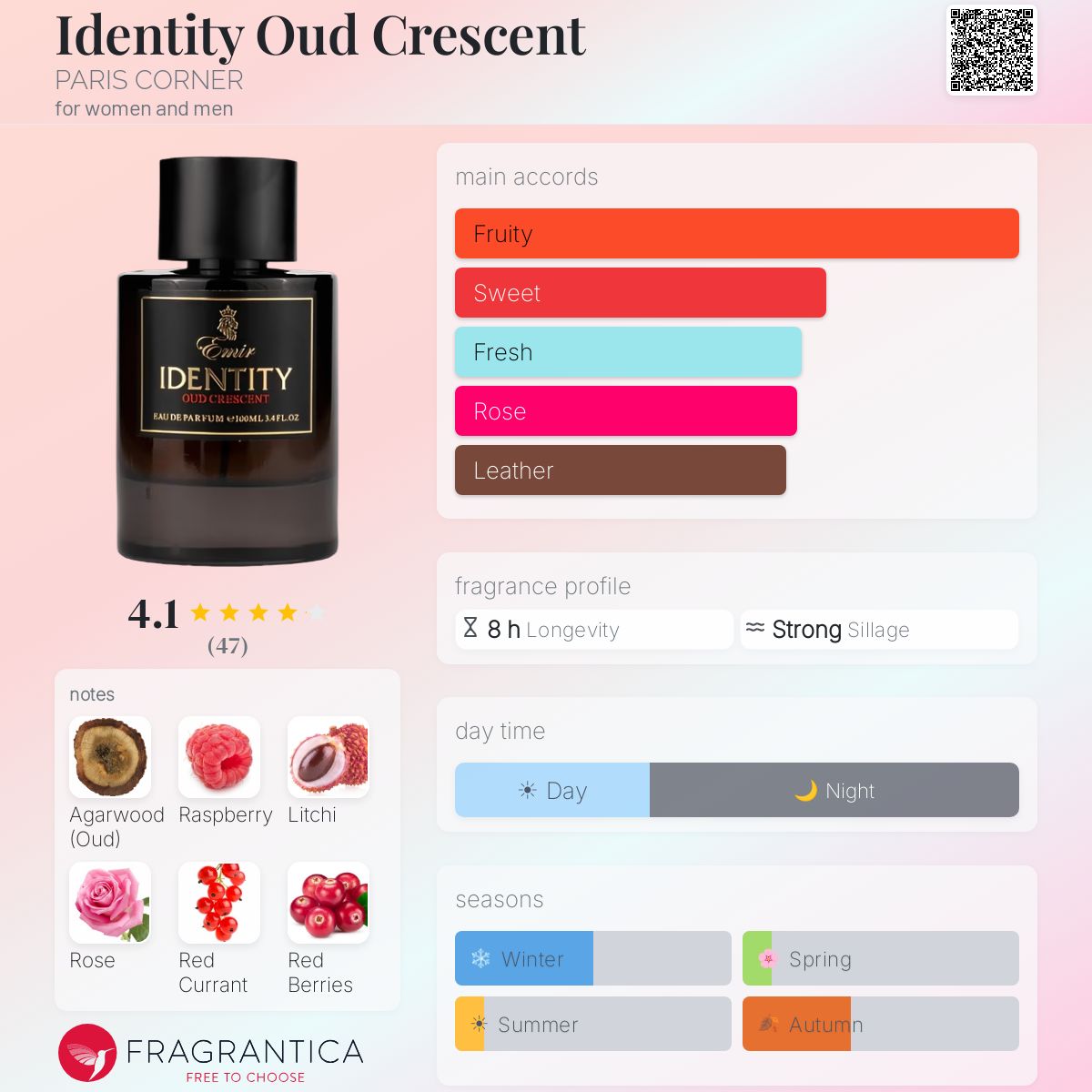 Identity Oud Crescent PARIS CORNER perfume - a fragrance for women
