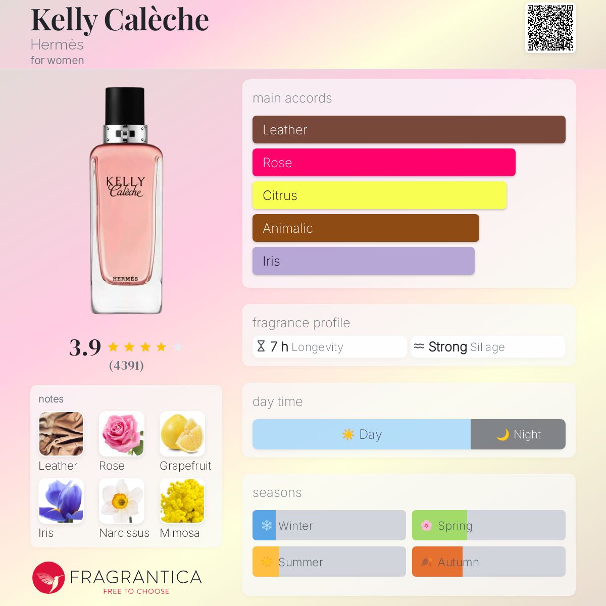 Amazon.com : Kelly Caleche By Hermes Eau de Parfum Spray